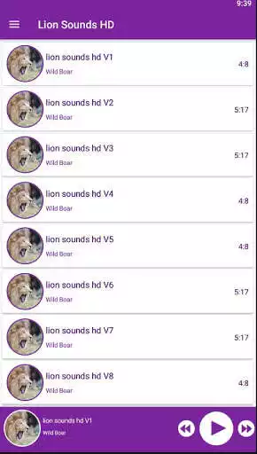 Play Lion Sounds HD as an online game Lion Sounds HD with UptoPlay