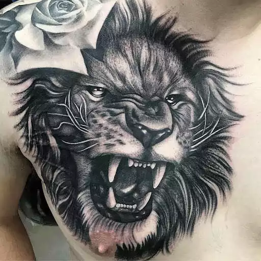 Play Lion Tattoo Design