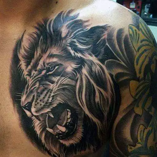 Play Lion Tattoo Design