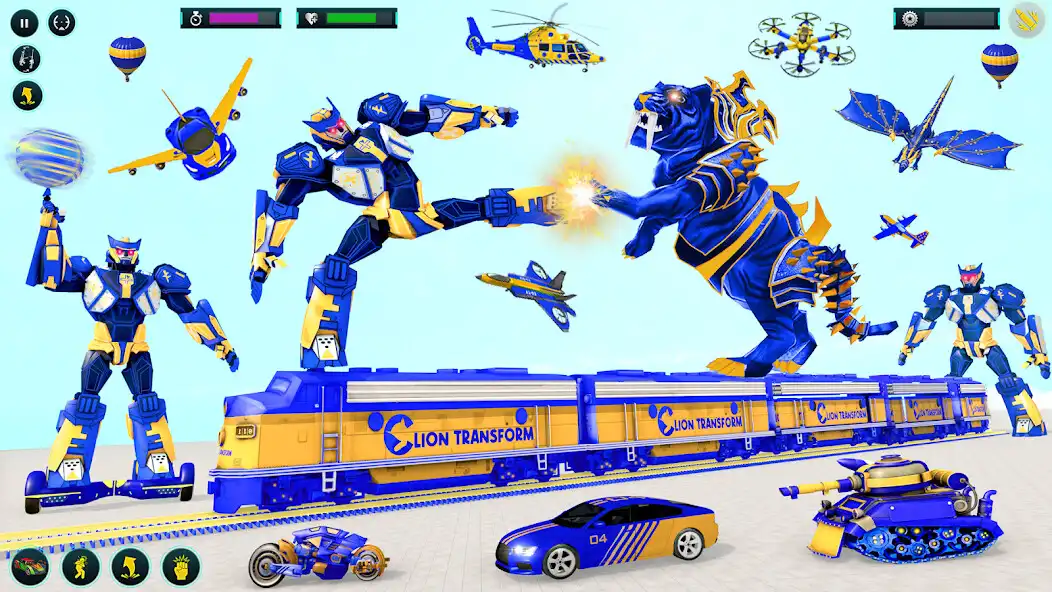 Play Lion Transform War Robot Hero  and enjoy Lion Transform War Robot Hero with UptoPlay