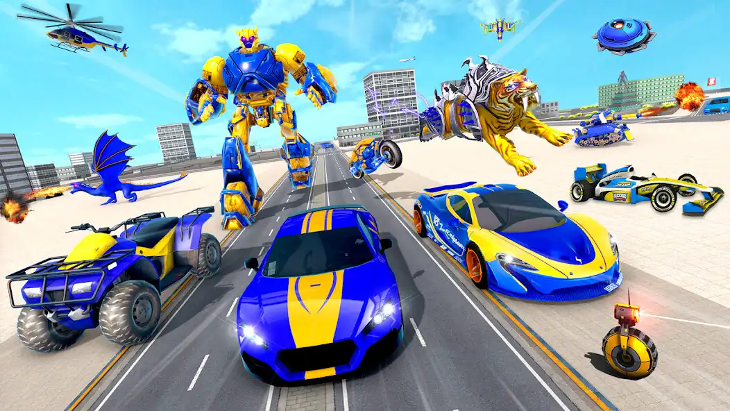 Play Lion Transform War Robot Hero as an online game Lion Transform War Robot Hero with UptoPlay