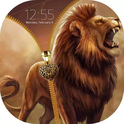 Free play online Lion Zipper Lock Screen APK Free play online Lion Zipper Lock Screen APK