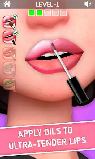 Play Lip Art 3D: Lip Artist Game for Girls as an online game Lip Art 3D: Lip Artist Game for Girls with UptoPlay