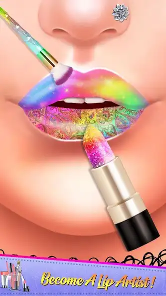 Play Lip Art: DIY Lipstick MakeUp  and enjoy Lip Art: DIY Lipstick MakeUp with UptoPlay