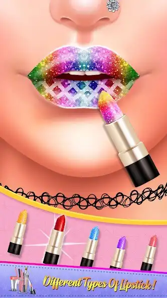 Play Lip Art: DIY Lipstick MakeUp as an online game Lip Art: DIY Lipstick MakeUp with UptoPlay