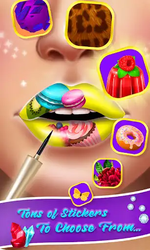 Play Lip Art: Makeup Games ASMR as an online game Lip Art: Makeup Games ASMR with UptoPlay