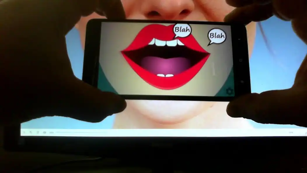 Play Lips blabber, Tongue out as an online game Lips blabber, Tongue out with UptoPlay