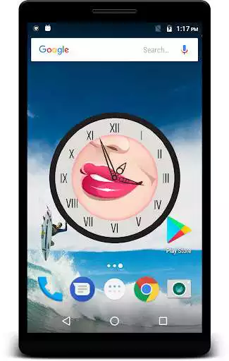 Play Lips Clock Live Wallpaper  and enjoy Lips Clock Live Wallpaper with UptoPlay