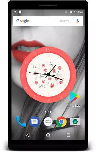 Play Lips Clock Live Wallpaper as an online game Lips Clock Live Wallpaper with UptoPlay