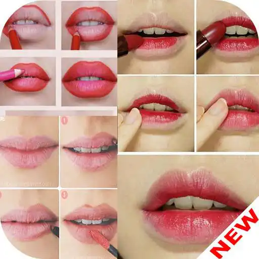 Free play online Lips Makeup Step by Step  APK