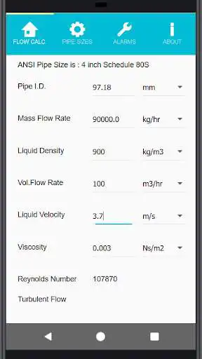 Play APK Liquid Flow Calculation  and enjoy Liquid Flow Calculation with UptoPlay devextreme.com.FlowLiquid