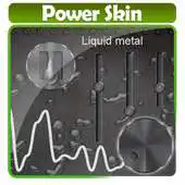 Free play online Liquid metal Poweramp Skin APK