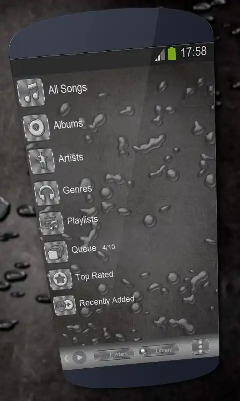 Play Liquid metal Poweramp Skin