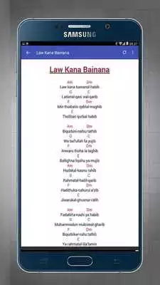 Play Lirik dan Chord Law Kana Bainanal Habib