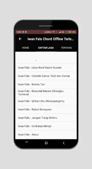 Play Lirik Lagu Iwan Fals Offline Terlengkap as an online game Lirik Lagu Iwan Fals Offline Terlengkap with UptoPlay