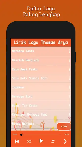 Play Lirik Lagu Thomas Arya Offline as an online game Lirik Lagu Thomas Arya Offline with UptoPlay