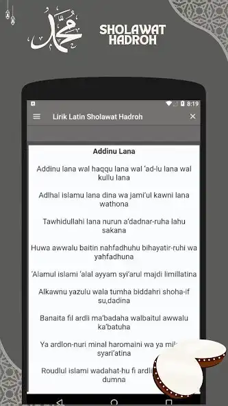 Play Lirik Latin Sholawat Hadroh  and enjoy Lirik Latin Sholawat Hadroh with UptoPlay