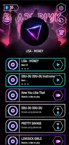 Play Lisa Blackpink Tiles Hop  and enjoy Lisa Blackpink Tiles Hop with UptoPlay