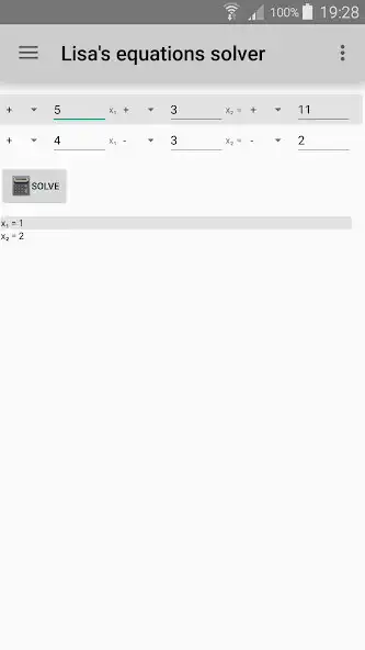 Play Lisas equation solver as an online game Lisas equation solver with UptoPlay