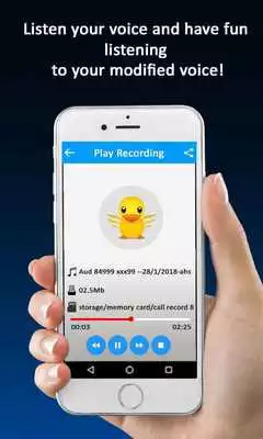 Play Listen Someone call on Mobile using Voice Changer