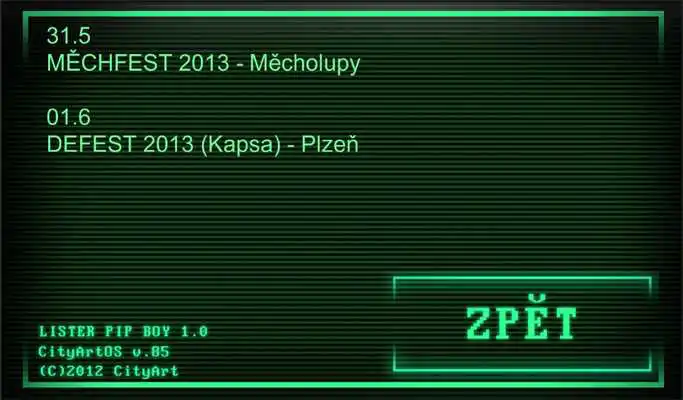 Play Lister Pip Boy v1.0 OLD Phone