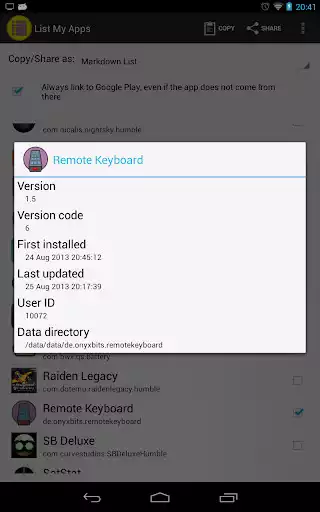 Play List My Apps