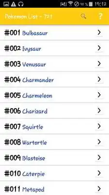 Play List of pokemon - 721