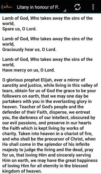 Play Litany to St. Prophet Elijah as an online game Litany to St. Prophet Elijah with UptoPlay