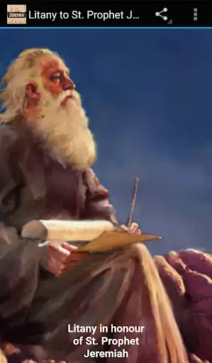 Play Litany to St. Prophet Jeremiah