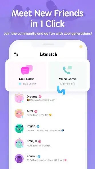 Play Litmatch—Make new friends  and enjoy Litmatch—Make new friends with UptoPlay