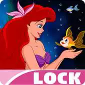 Free play online Little Ariel Cute Wallpaper Mermaid Princess Lock APK
