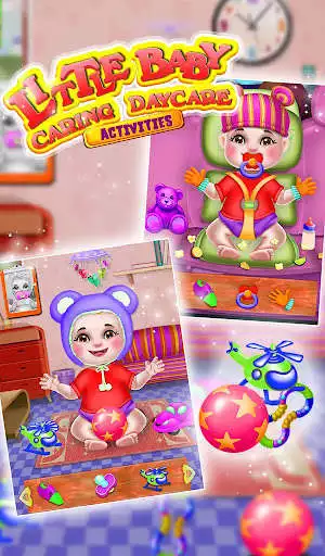 Play Little Baby Caring Daycare Activities as an online game Little Baby Caring Daycare Activities with UptoPlay