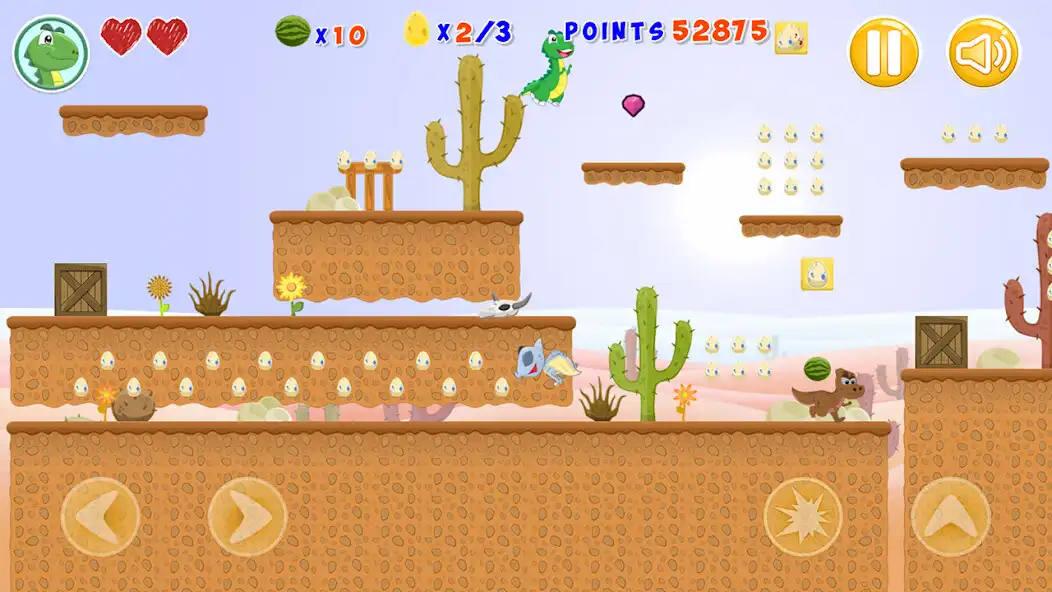 Play Little Dino Adventure Returns as an online game Little Dino Adventure Returns with UptoPlay