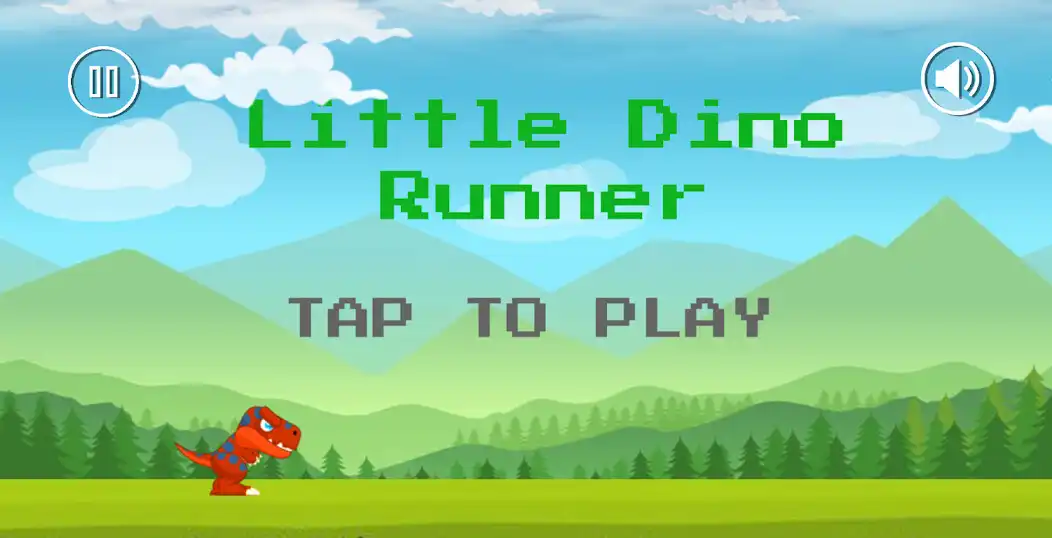 Play Little Dino Runner Trex Game as an online game Little Dino Runner Trex Game with UptoPlay