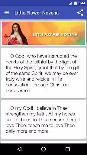 Play Little Flower Novena Prayers as an online game Little Flower Novena Prayers with UptoPlay