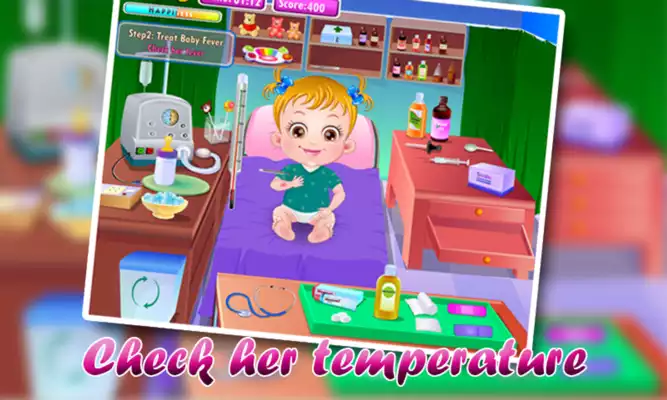 Play Little Girl Goes Sick Dress Up