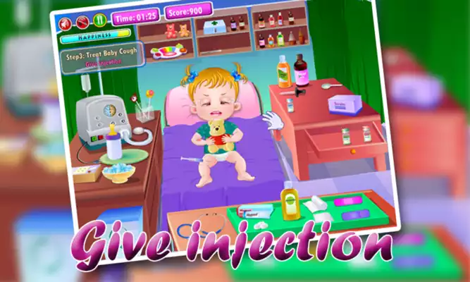 Play Little Girl Goes Sick Dress Up