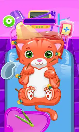 Play Little Kitty Hospital as an online game Little Kitty Hospital with UptoPlay