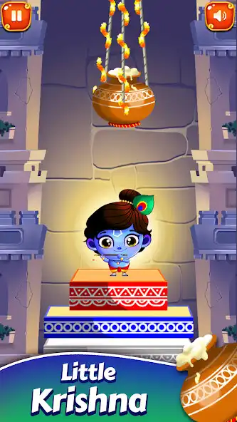 Play Little Krishna - Jump Tap Game as an online game Little Krishna - Jump Tap Game with UptoPlay