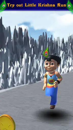 Little Krishna runner game online game with UptoPlay