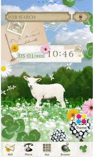 Play Little Lamb Wallpaper Theme