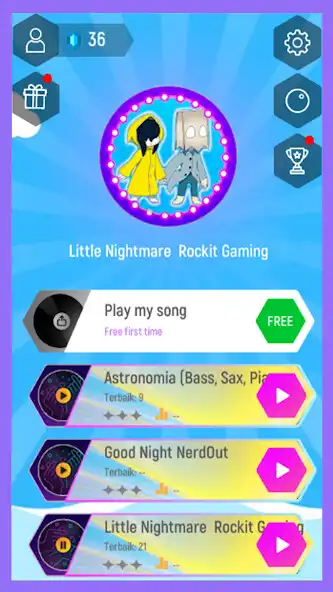 Play Little Nightmares 2 Tiles Hop as an online game Little Nightmares 2 Tiles Hop with UptoPlay