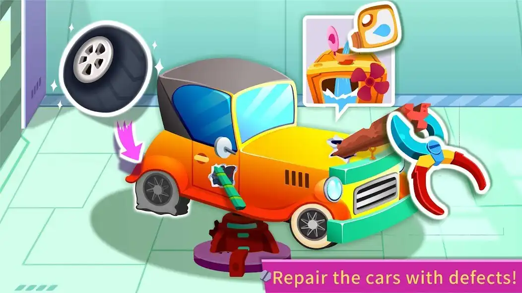 Play Little Pandas Car Repair as an online game Little Pandas Car Repair with UptoPlay