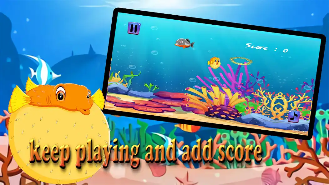 Play Little Puffer Fish as an online game Little Puffer Fish with UptoPlay