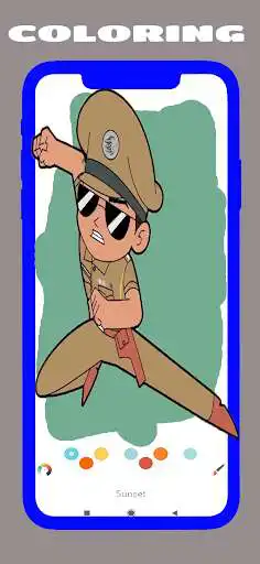 Play Little Singham coloring book as an online game Little Singham coloring book with UptoPlay