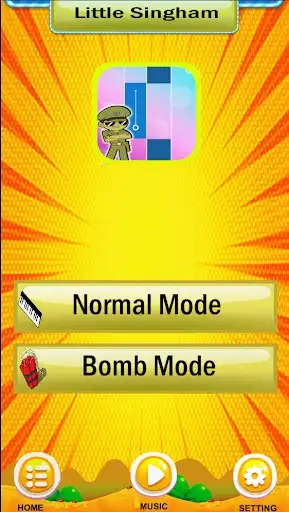Play Little Singham Piano Games as an online game Little Singham Piano Games with UptoPlay