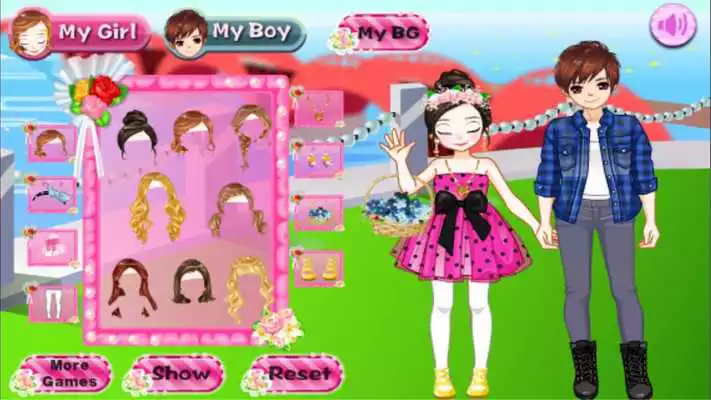 Play Little Snow Couple Dating