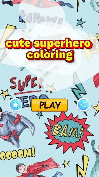 Play little superhero coloring as an online game little superhero coloring with UptoPlay