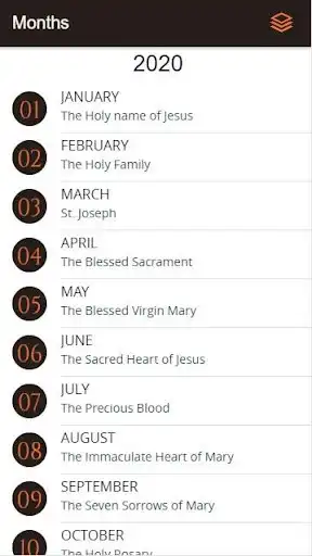 Play Liturgical Cal. 2020 as an online game Liturgical Cal. 2020 with UptoPlay
