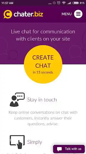 Play Live chat for website - Chater.biz  and enjoy Live chat for website - Chater.biz with UptoPlay